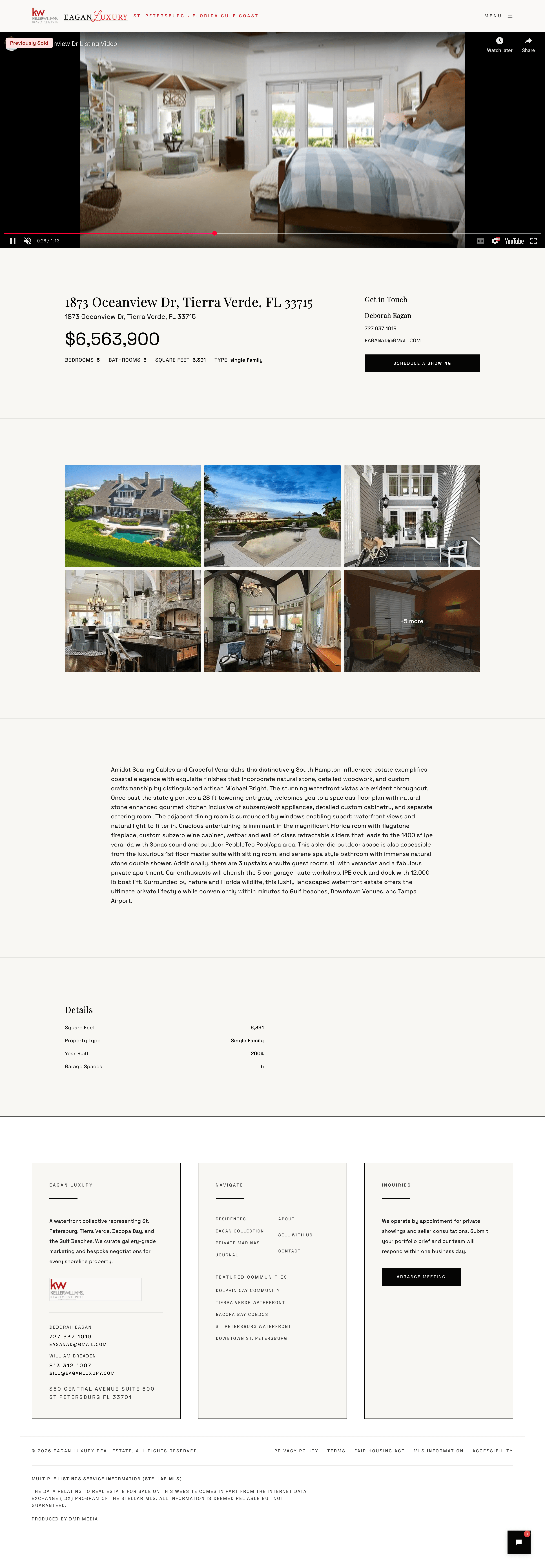1873 Oceanview Dr — luxury property marketing website example