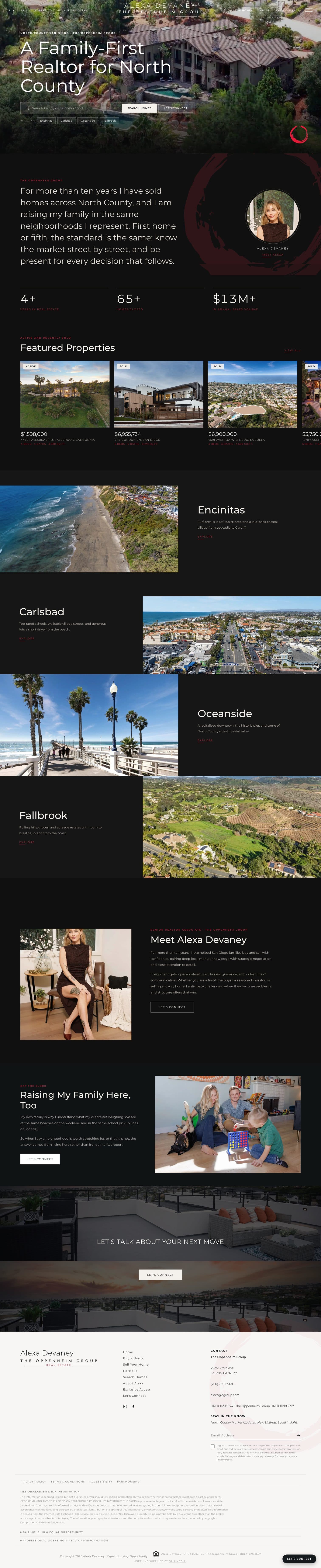 AlexaDevaney.com — real estate website designed by DMR Media