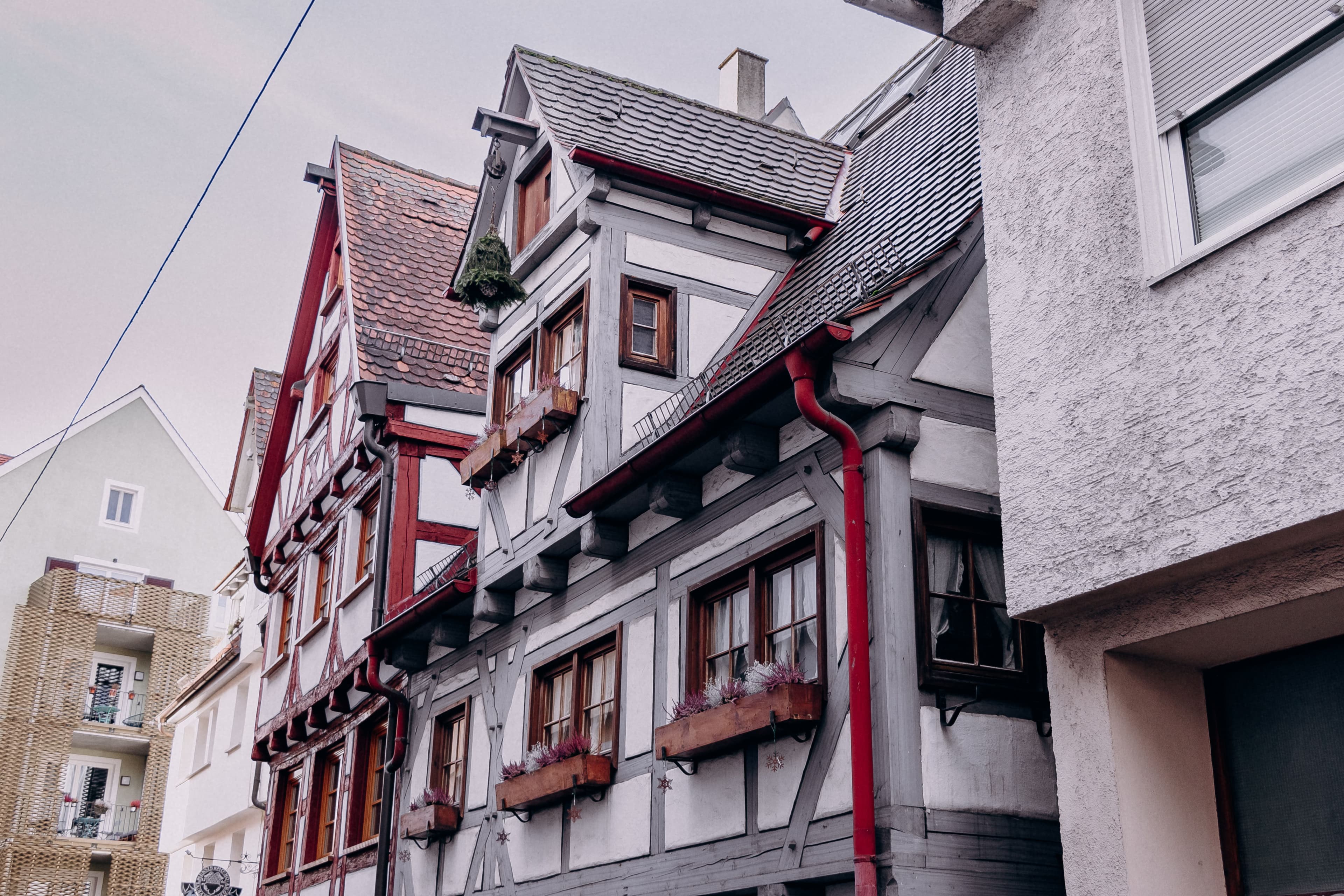 Vintage Style Buildings in a European Urban Setting